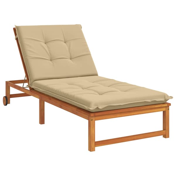Solstol Kudde GEMERT 100% Polyester Beige 190 x 70 x 9 cm