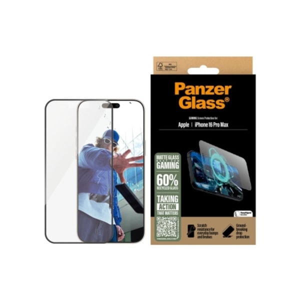 PanzerGlass Gaming - skärmskydd för mobiltelefon - ultrabred passning
