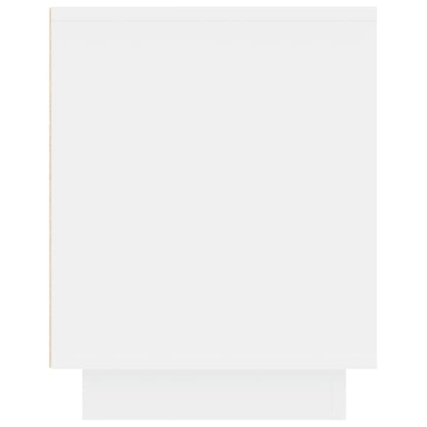 Tv-bänk vit 102x35x45 cm konstruerat trä