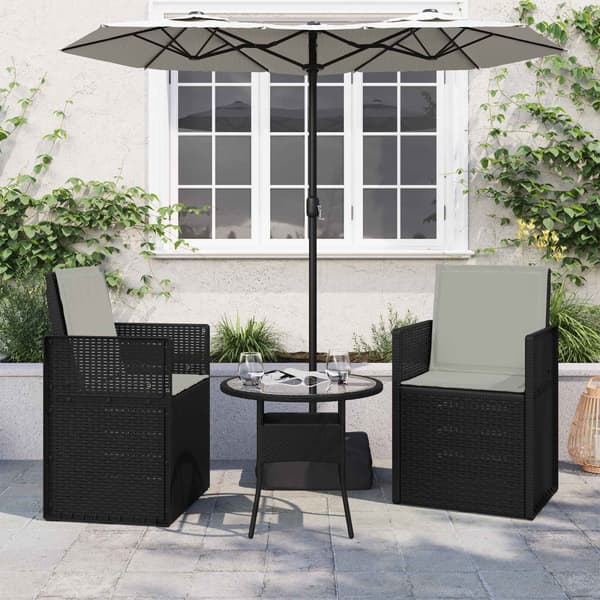 Sitt- och Ryggkuddar 2 pcs Ljusgrå 47 x 45 x 2 cm Polyester