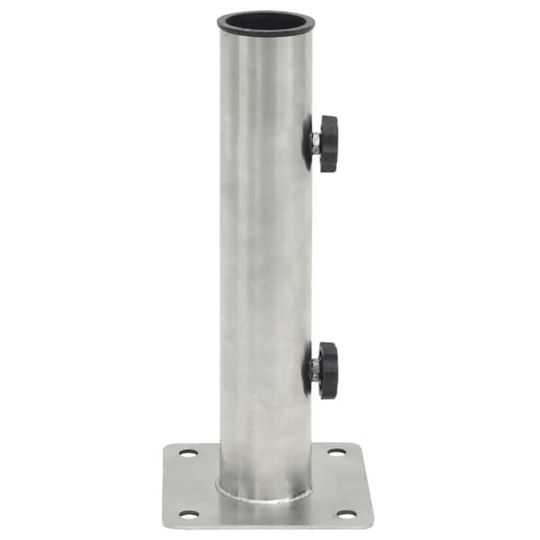 Parasollfot för Ø38/48 mm stolpe silver stål