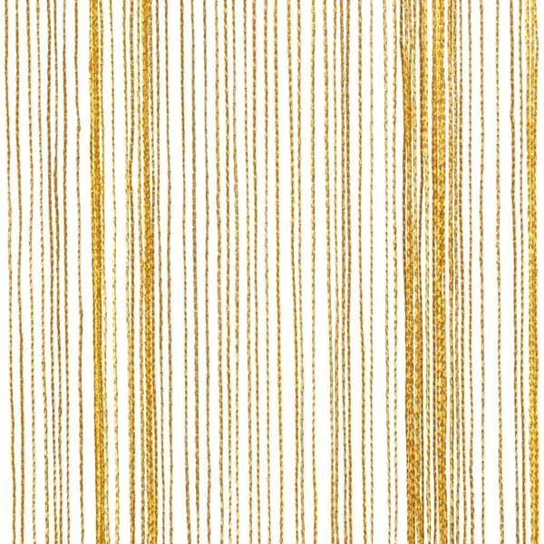 Stränggardiner 2 st guld 140x250 cm