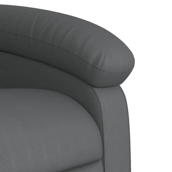 Reclinerfåtölj grå konstläder
