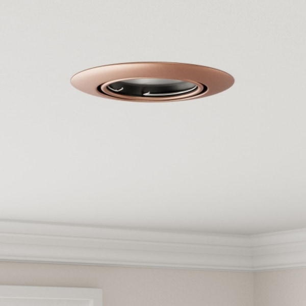 Inbyggda spotlights 24 st Runda GU10 Koppar Ø90 mm Stål