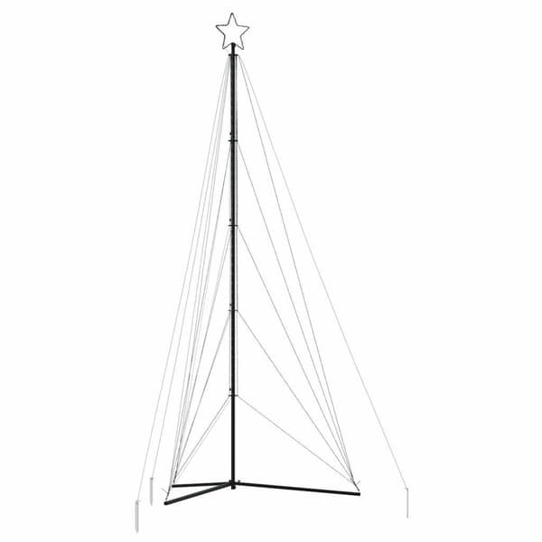 LED julgran 615 LEDs kallvit 404,5 cm