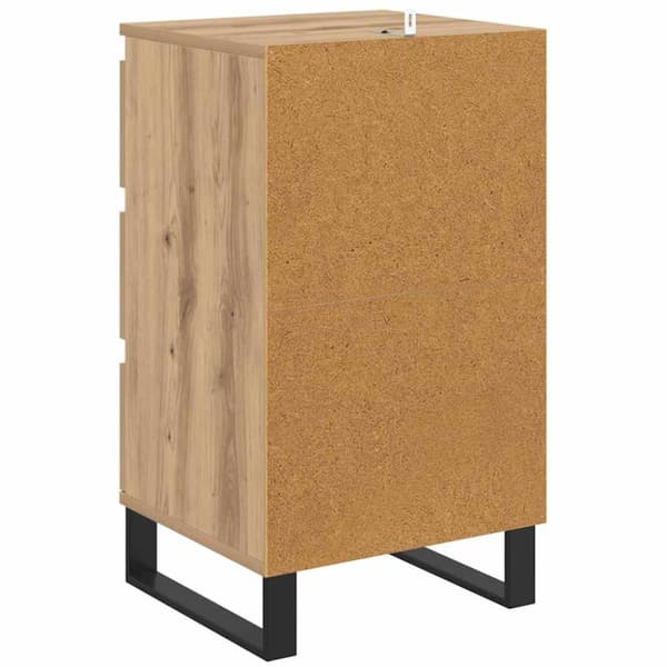 Sideboard med låda Gammalt trä Konstruerat trä