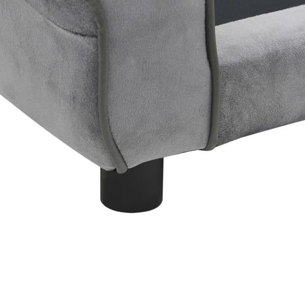 Hundsoffa grå 72x45x30 cm plysch