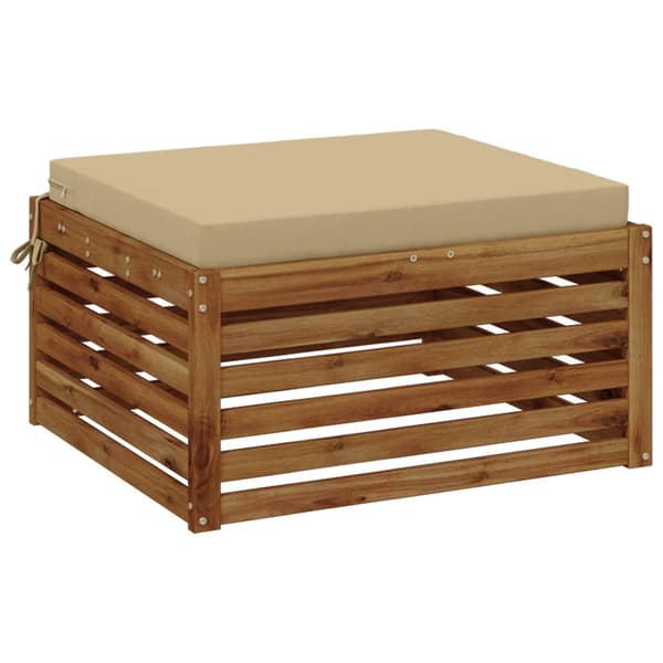 1-delad Sittdyna SOEST 100% Polyester Beige 80 x 80 x 7 cm