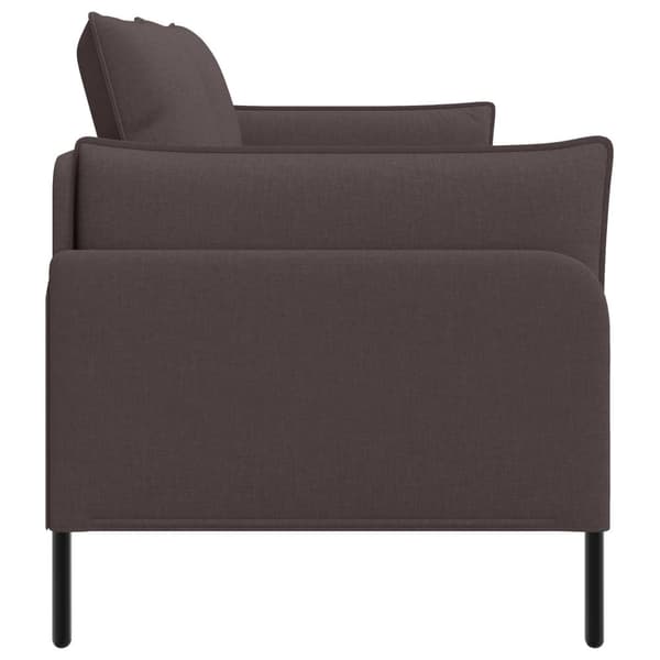 2-sits soffa Mörkbrun 188 x 81 x 89 cm Tyg