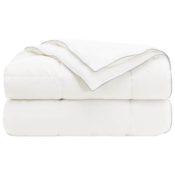 Duntäcke TRIER 152x203cm 4 årstider 140+220GSM Vit 2-i-1 Design