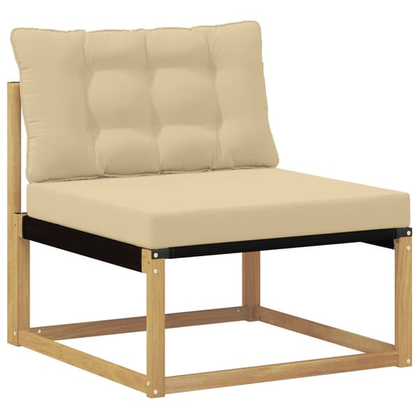 Utomhussoffset 8 pcs Vit och Beige