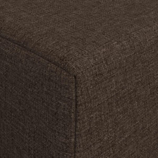 Fällbar Soffbed Taupe 200 x 70 x 15 cm Tyg