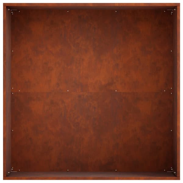 Trädgårdsplanterare 2 st Rostig 40 x 40 x 30 cm