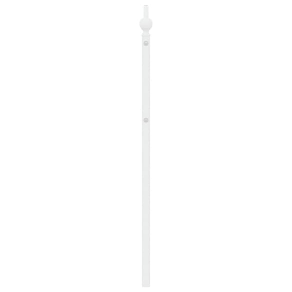 Ersättningsgavel metall vit 200 cm