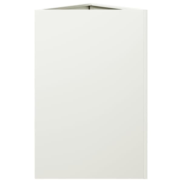 Odlingslåda vit triangulär 50x43x75 cm stål