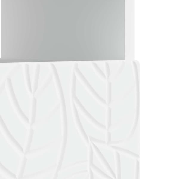 LED TV-skåp Vit Konstruerat trä