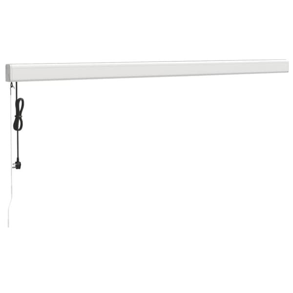 Markis infällbar gräddvit 4,5x3 m tyg&aluminium