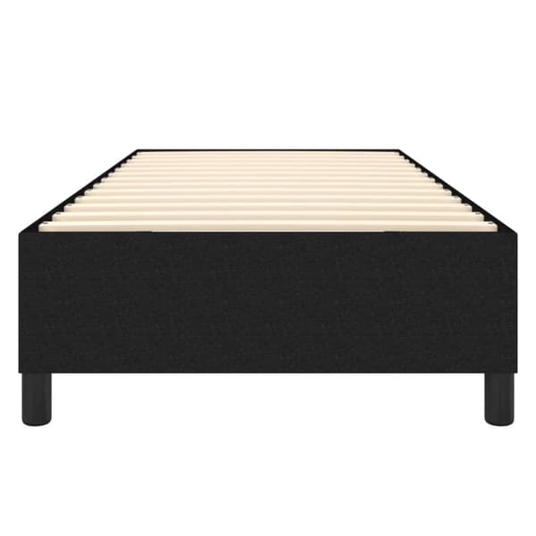 Boxspring-sängram svart 100x200 cm tyg