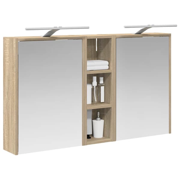 Badrumsskåpsset 3 st 106 x 16 x 62,5 cm Konstruerat trä