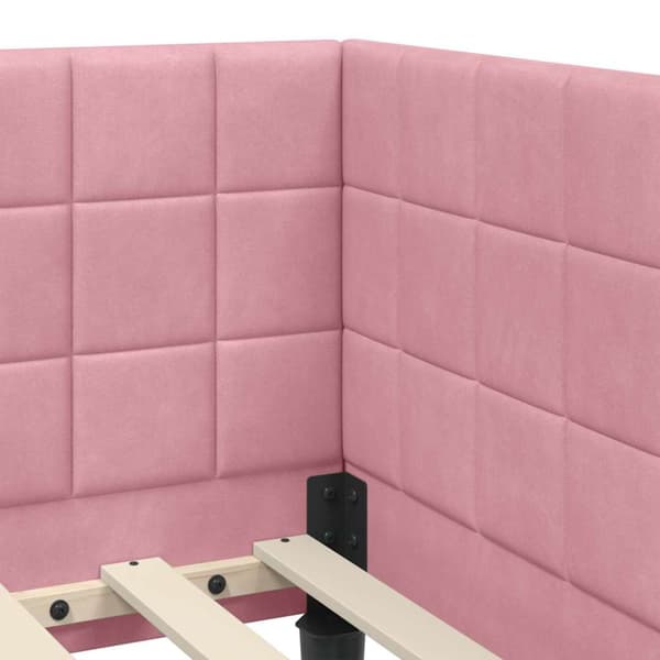 Hörn Sängram Rosa 90 x 200 cm Sammet