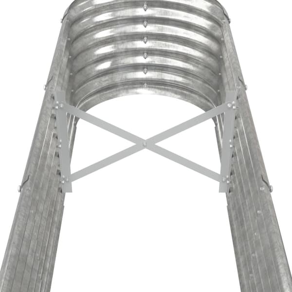 Odlingslåda galvaniserat stål 332x40x36 cm silver