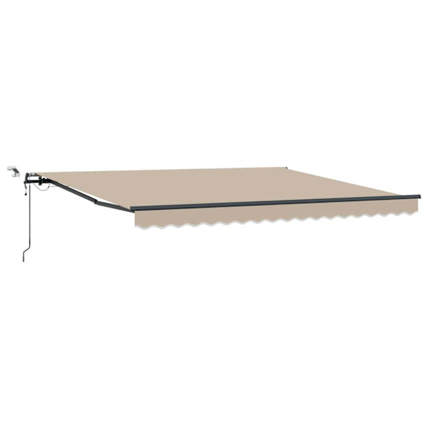 Markis tyg med Beige 400 × 350 cm Polyester