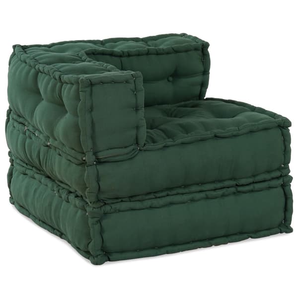 Modulsofa enhet 2 pcs Grön 140 x 70 x 56 cm Tyg