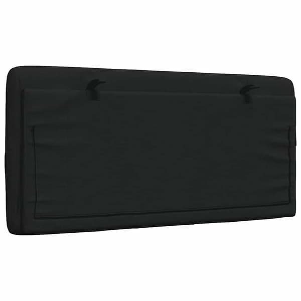 Headboard Cushion Black 100 cm Fabric
