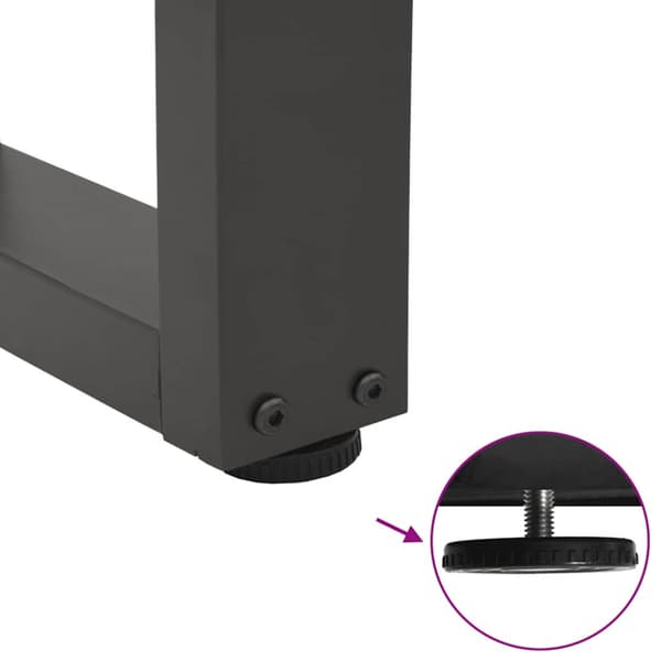 Soffbordsben V-formade 2 st antracit 60x(30-31,3) cm stål