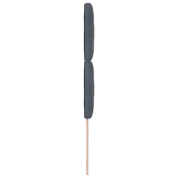 Huvudgavel Mörkgrå 100 cm Sammet