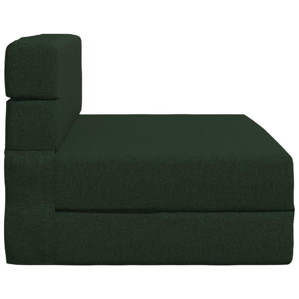 Fällbar Soffbedmadras Mörkgrön 70 x 80 x 60 cm Tyg