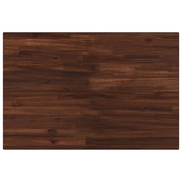 Rektangulärt Bordsskiva 90 x 50 x 3,5 cm Rektangulär Mörkbrun