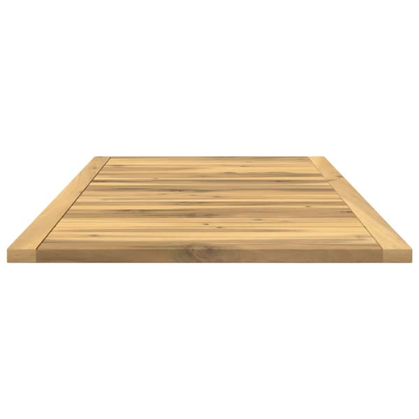 Bordsskiva 108,5 x 55 x 2 cm Rektangulär Massivt Akaciaträ Vit