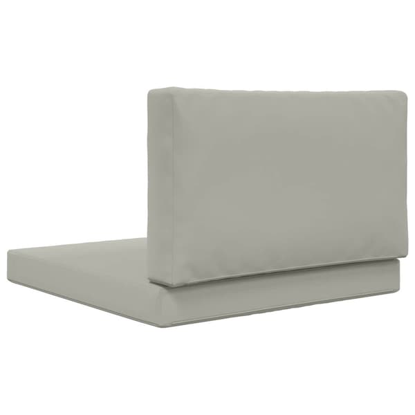 Utomhus Soffa Kudde 2 pcs Grå Polyester