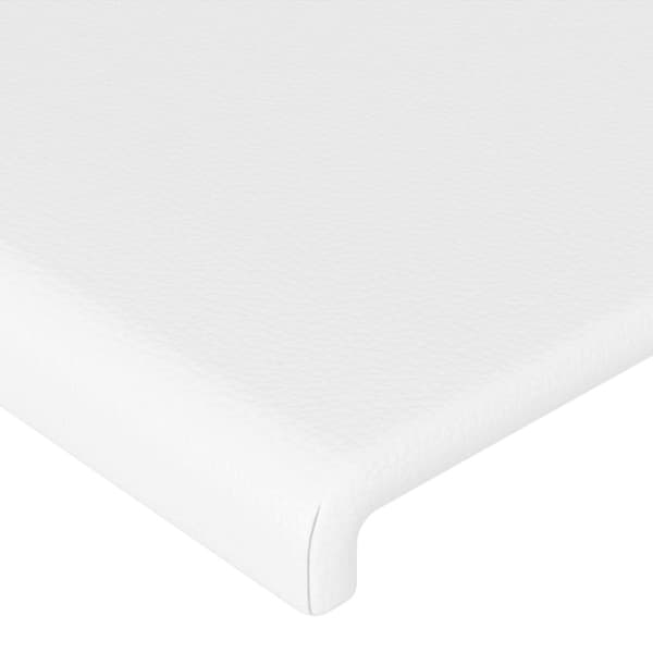 Sänggavel vit 80x5x78/88 cm konstläder