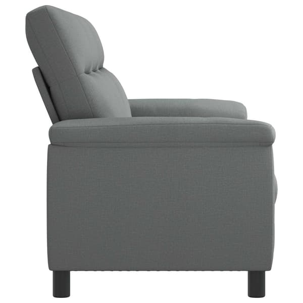 Soffa Mörkgrå 214 x 90 x 95 cm Tyg