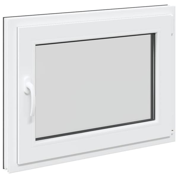 Källarfönster RISOR Antracit 80 x 60 cm PVC och glas