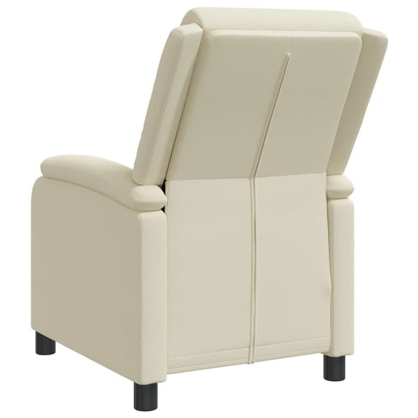 Recliner Gräddvit Konstläder