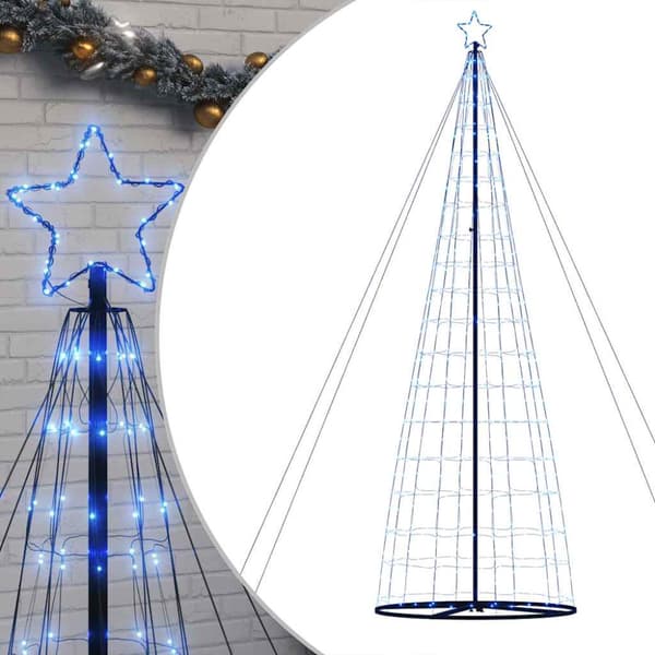 LED julgran 1534 LEDs blå 500 cm