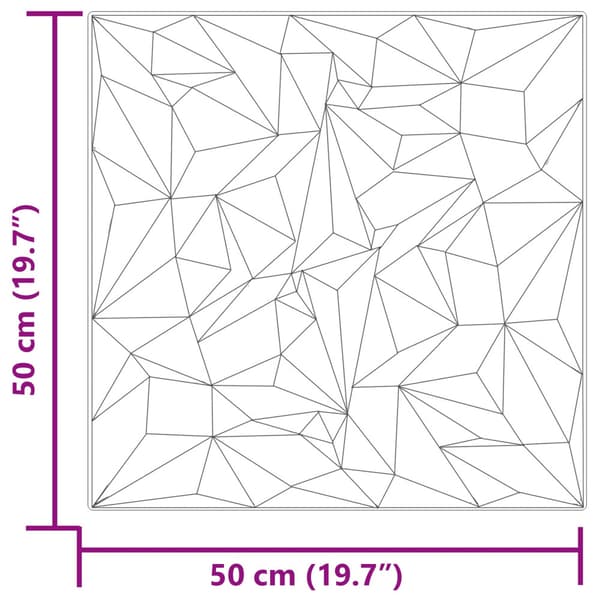Väggpaneler 48 pcs Amethyst Grön 50 x 50 cm XPS Skum