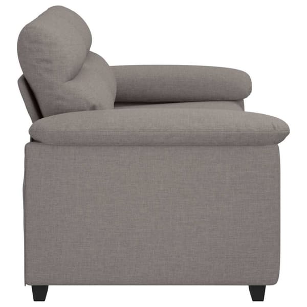 2-sitssoffa taupe 160x81x84 cm tyg