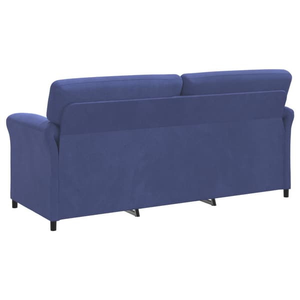 3-Sits soffa Polisblå 198 x 83 x 95 cm Sammet