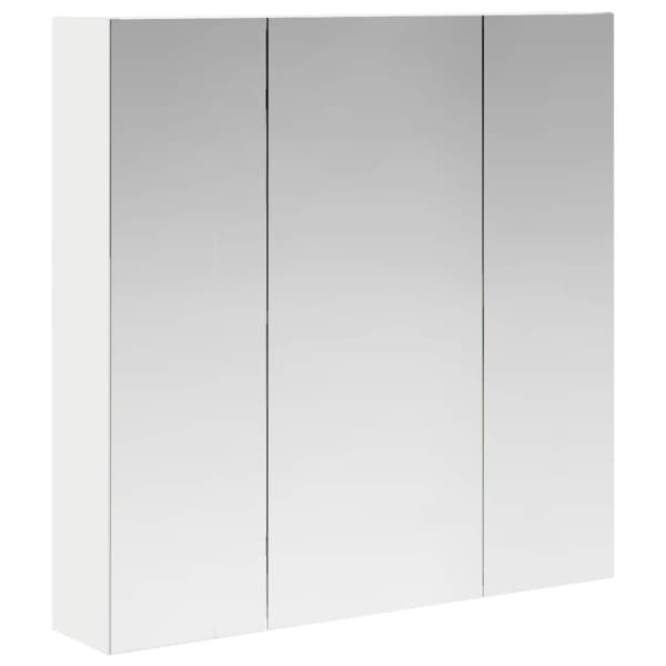 Badrumsspegelskåp Vit 70 x 14,5 x 70 cm Konstruerat trä