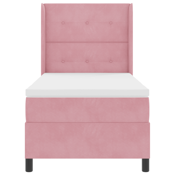 Bäddfjäder med LED-ljusslingor Rosa 80 x 200 cm Sammet