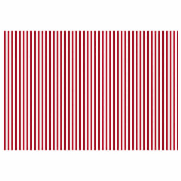 Markisväv Röd och Vit 500 × 350 cm Polyester