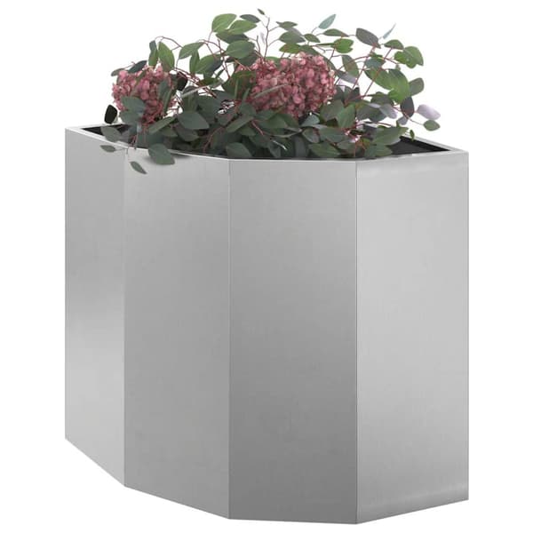 Hörnställning Silver 45 x 45 x 50 cm Rostfritt stål