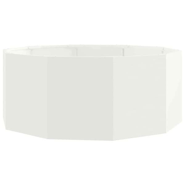 Planteringskärl Vit 90 x 90 x 35 cm Stål