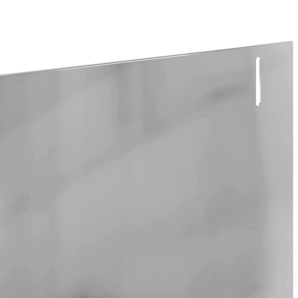 Kant för gräsmatta 20 pcs 102 x 10 x 4 cm Stål Silver