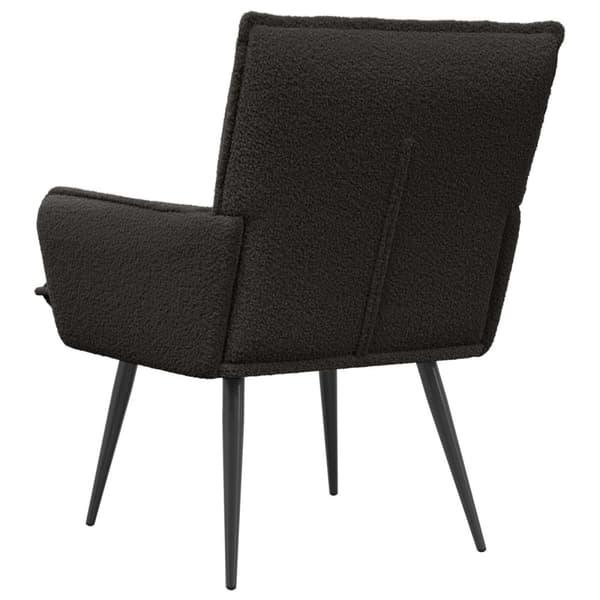 Fåtölj Svart Bouclé
