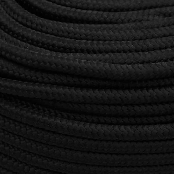 Rep svart 10 mm 50 m polyester
